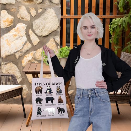 Bolso Tote divertido de osos para amantes de osos miniatura 3
