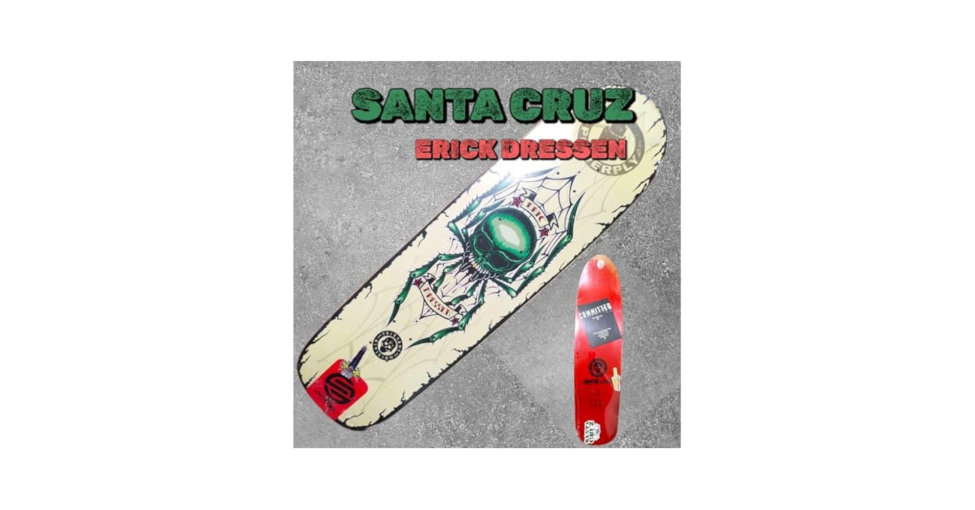 Santa Cruz スケートボードデッキ Eric Dressenモデル SANTA CRUZ ERIC DRESSEN ROSE CREW DECK (9.31 x 32.36inch