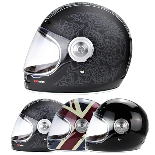 Viper F659 Retro Motorbike Full Face Helmets VPR.303 Adult Motorcycle Rider Men & Women with ECE Approved Helmet Premium Classic Sports Racing Touring Scooter