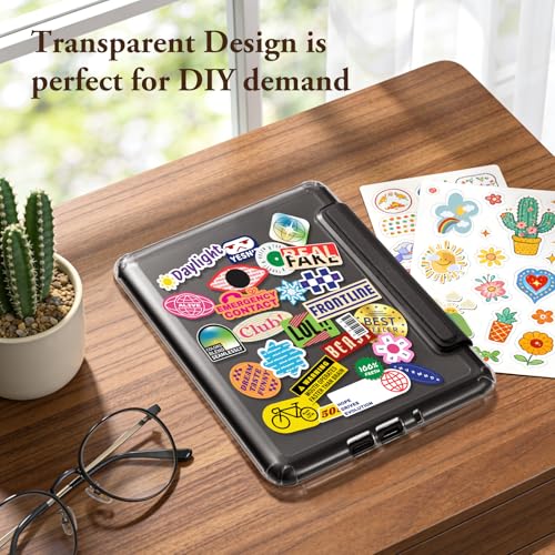Image of CoBak Detachable Magnetic Case for Kindle Paperwhite (6.8 inch 11th Generation 2021 Released) - Ultra Slim Transparent Clear TPU Back Shell Protective Cover with Auto Wake /Sleep Feature