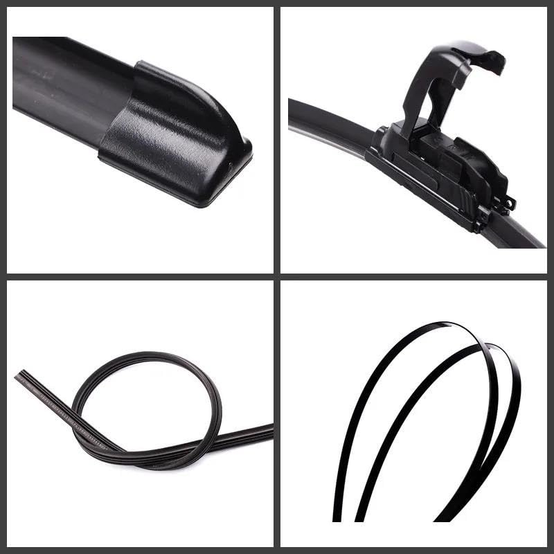 Essuie-glace Peugeot 1007 avant arrière brosses anti trace fixation J Hook