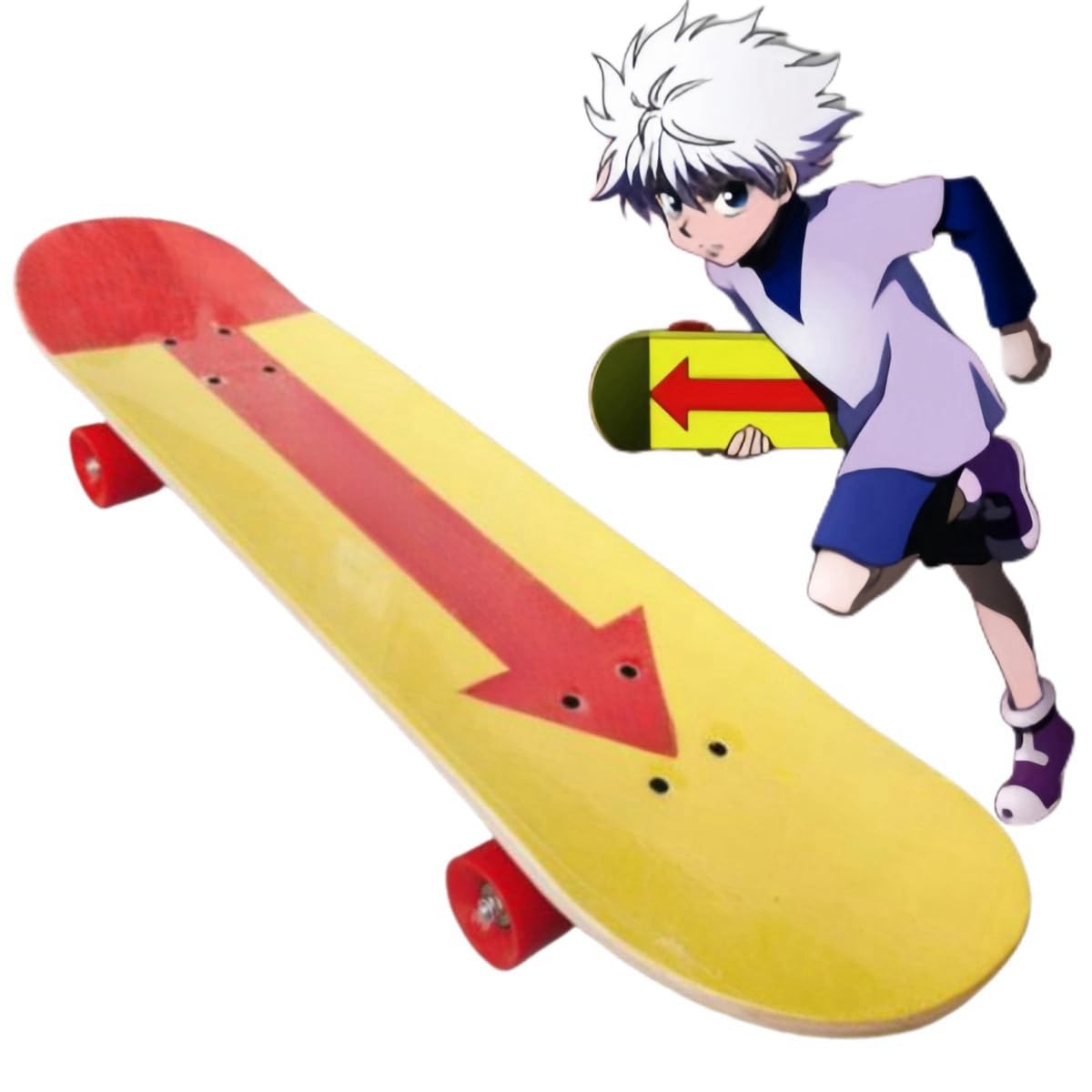 ハンターハンター　キルア　Rof J スケートボードデッキ　スケートボード Amazon.co.jp: ハンター×ハンター キルア スケボー コスプレ道具
