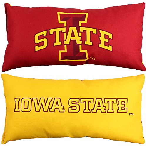 College Covers Everything Comfy Iowa State Cyclones 2 Sided Bolster Small Travel Pillow Decorative Pillow 16 x 6