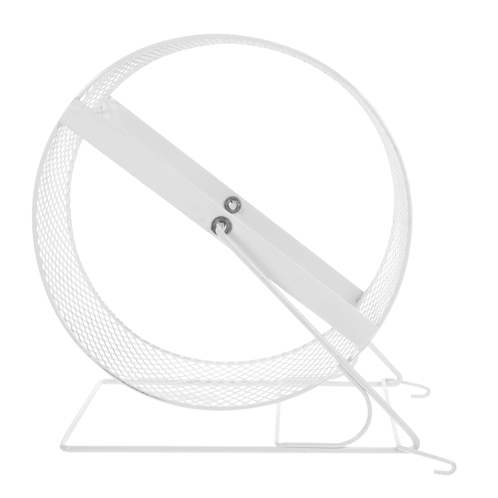 Roue d'exercice Silencieuse pour Hérisson, en Fer, Blanche