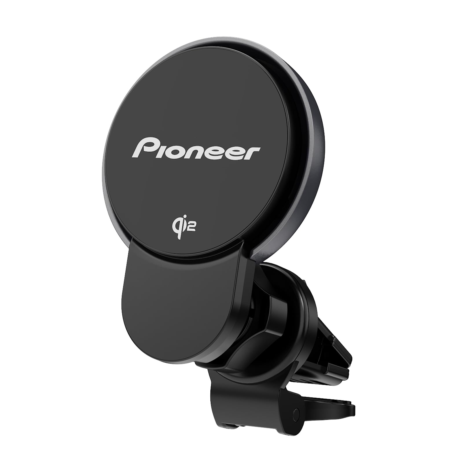 Pioneer SDA-SC600 Magnetischer Qi2 Smartphonehalter mit kabellosem Schnellladen bis 15W, RGB-Beleuchtung, Lüftungsschlitz-Halterung, MagSafe kompatibel