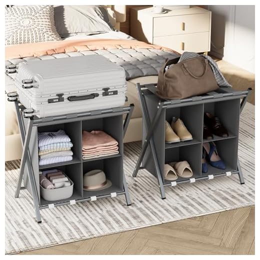 How to properly use a luggage rack Foldable Guest Room Luggage Rack