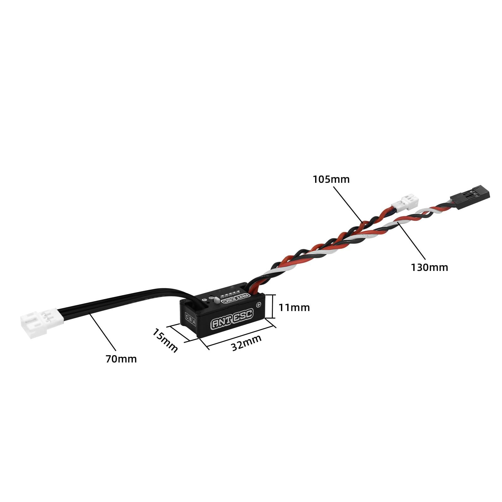 RC ESC, Wodoodporny Elektryczny Regulator Prędkości 50 A z Uszczelnieniem PCB i konstrukcją Zalewania, Przełącznik Elektroniczny, Inteligentna Regulacja Parametrów, Wyjście BEC