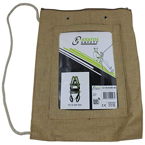 Kratos Safety Zweipunkt Auffanggurt mit Haltegurt 4 Schnellverschluss Schnallen, PSA, EN361, EN358, mit Seriennummer, für Bau, Elektrik, Bergbahn, Lawinenverbau, Feuerwehr