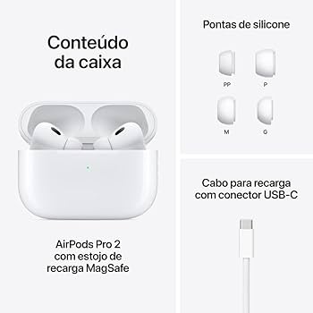 AirPods Pro (2ª geração) com estojo de recarga MagSafe (USB