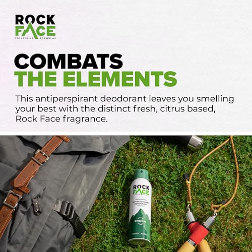 Rock Face Antiperspirant Deodorant for Men 200ml | Fresh Citrus Scent | Fast Absorbing | Non-Staining | 48 Hour Protection - Image 6
