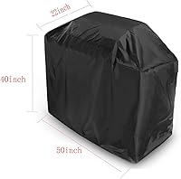 Vista 6 de Funda para parrilla de 50 pulgadas, resistente al agua, resistente al agua, para parrillas de gas, cubierta para barbacoa, resistente a