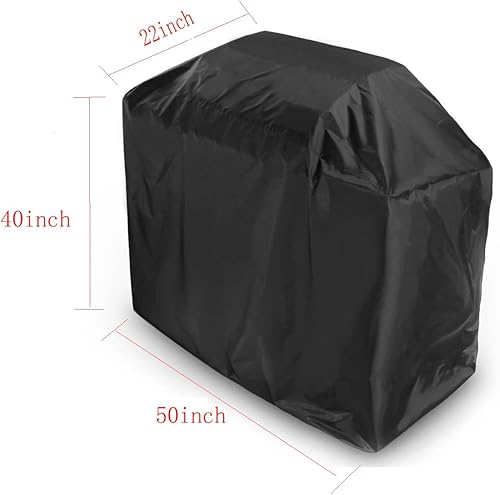 Miniatura 6 de YIHAOBOX Funda para parrilla de 55 pulgadas, resistente al agua, resistente al agua, para parrillas de gas, resistente a la decoloración UV,