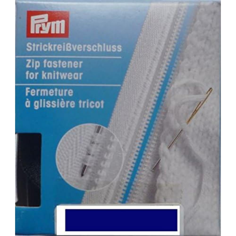 Prym Zip Fastener for Knitwear S 9 separable plastic 60 cm Col.210 navy