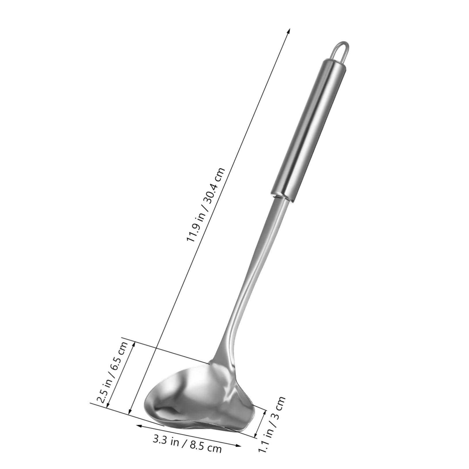 OFFSCH Versatile Sauce Ladle Set: Stainless Steel Soup Ladles Pour Spout Gravy Spoon Dressing Spoon for Easy Serving in Kitchen
