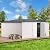 AECOJOY Shed 14' x 12' Storage Shed, Outdoor Metal Storage Sheds & Outdoor Storage 12x14 with Lockable Doors, Large Yard Shed, Utility Tool Storage for Garden, Backyard, Patio, Outside use in White