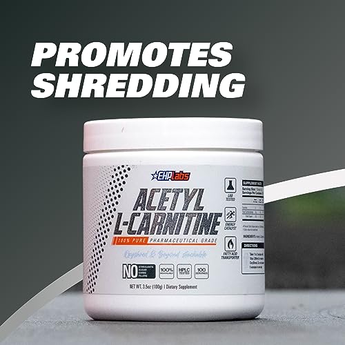 EHPlabs Acetyl L Carnitine Powder, Supports Natural Energy Production, Supports Metabolism, Assists in Healthy Brain Function, Supports Heart Health, Vegan, Gluten Free, Non GMO, 100 Serving, 500g - Image 6