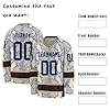 Personalised Hockey Jersey Father’s Day, Custom Name & Number Camouflage Long Sleeve Pullover, Practice Shirt for Men Women Dad Mom Hockey Fans #5