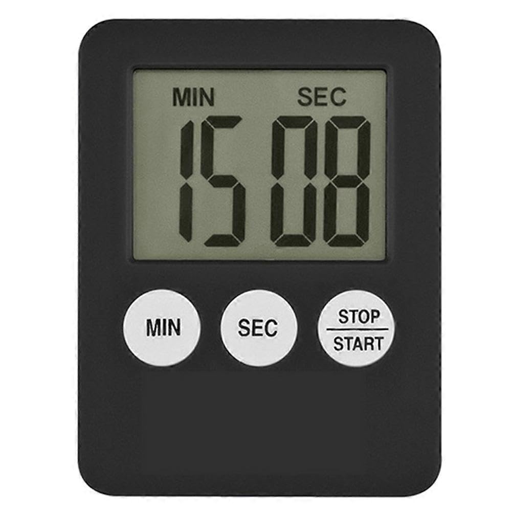 JOYHAPPST Super Thin LCD Digital Screen Kitchen Timer Square Cooking Count Up Countdown Alarm Magnet Clock