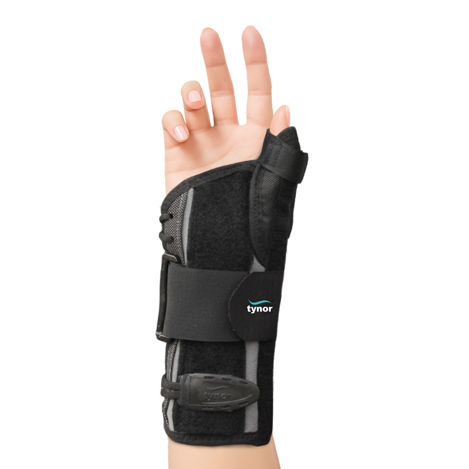Tynor Wrist Splint with Thumb, Injury Recovery & Support for Men & Women | Adjustable & Comfortable Fit, Ambidextrous Design for Pain Relief, Sprains, Fractures & Arthritis | Pack of 1 (Black, Medium)-image-34