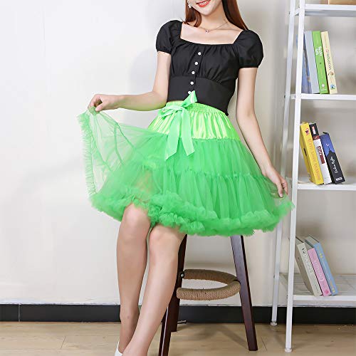 Image of Tutu Skirt as Well as Petticoat above Knee Underskirt Tulle Crinoline slip