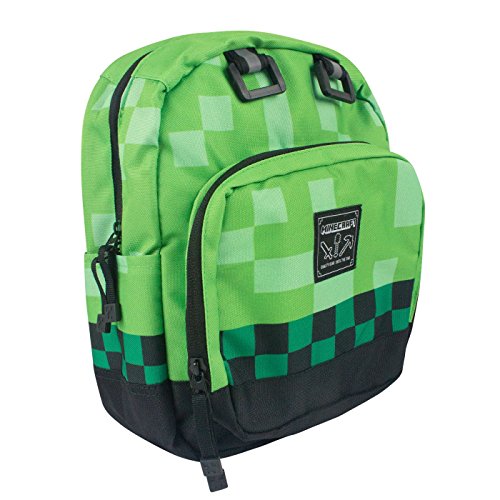 Minecraft: Mochila oficial de modelo Creeper para niños  Talla Única Verde