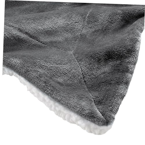 Manta de franela Alipis gris para mascotas con forro polar térmico 6