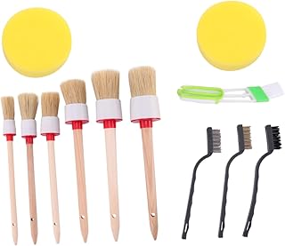 VICASKY 12 Conjuntos De Escova De Limpeza De Teclado Espanador De Carro Motocicleta Escova De Limpeza De Carro Escova De Detalhe De Carro Escova De Esfregar Interior Do Carro Escova