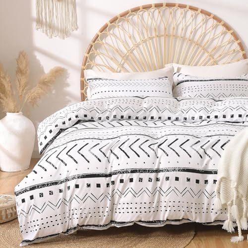 Lekesky Bettwäsche 200x200, Bettwäsche 3teilig Bettbezug, Bohème Stil...