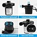 ONG NAMO Electric Air Pump for Inflatables, Quick Plug-in with 3 Nozzles for Air Mattress & Pool, 130W