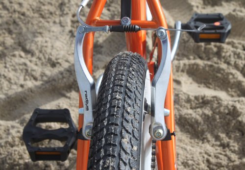 Firmstrong Urban Man Beach Cruiser Bike, Mens Bicycle 26-Inch, 7-Speed, Orange