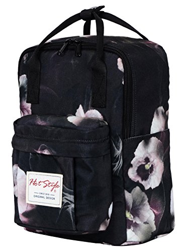 BESTIE 12" Small Backpack for Women, Girl's Cute Mini Bookbag Purse, Little Square