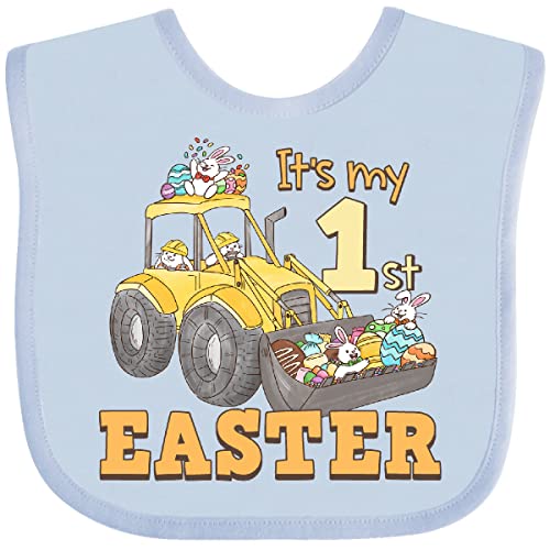 inktastic It's My 1st Easter Construction Bunnies Baby Bib