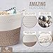 Piper and Olive Large Woven Basket - Large Baskets for Blankets - Extra Large Storage Baskets Woven - Large Blanket Basket Living Room - Cotton Rope Basket - Toy Basket - XXXL 22
