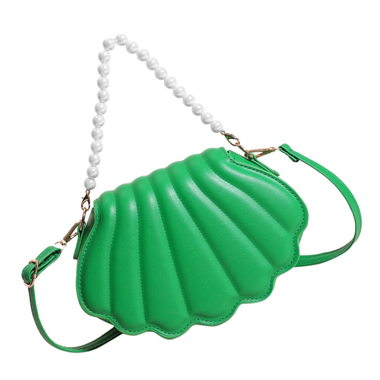 5 Piezas bolsa crossbody con diseño de concha bandoleras mujer monedero mujer bolso con forma de concha para otoño bolsa de mensajero bolso de las niñas cartera Perder PU