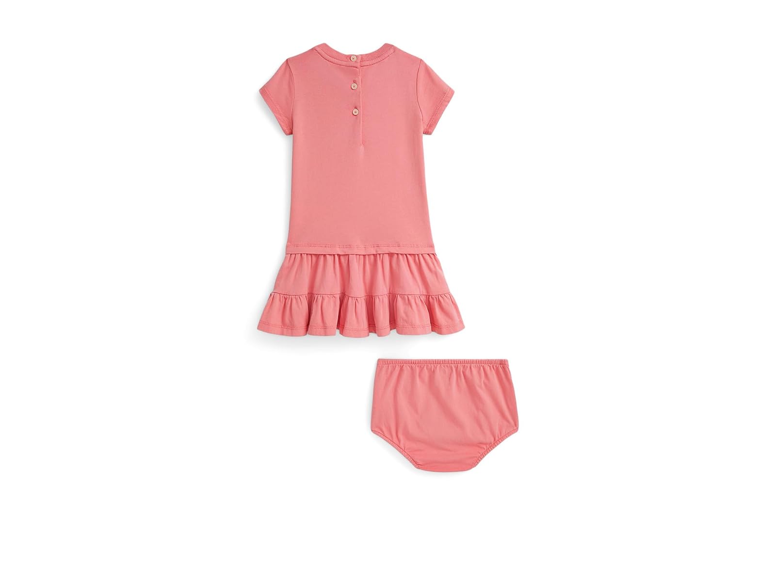 Girl's Polo Ralph Lauren Kids Polo Bear Tiered Cotton Jersey Dress (Infant) - Picture 3 of 3