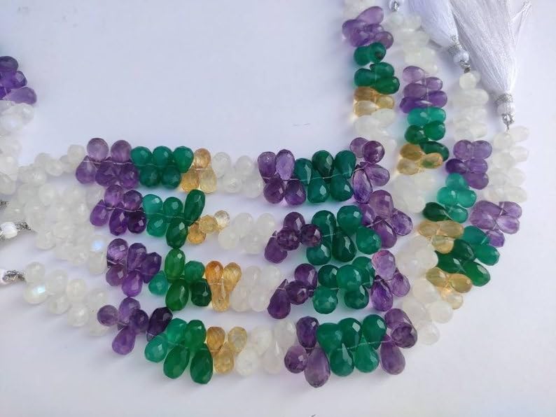 Perles à facettes en pierre naturelle pour créer un cadeau personnalisé unique