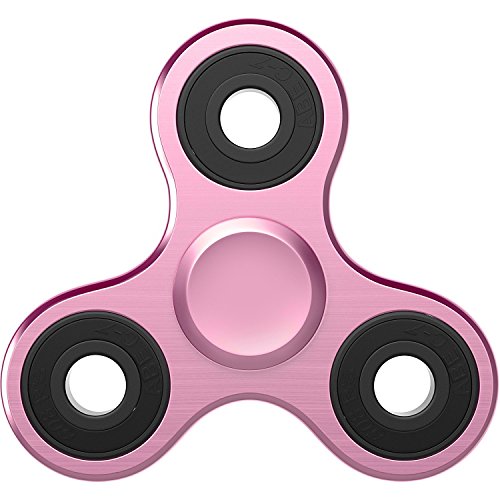 The Anti-Anxiety 360 Spinner Helps Focusing Fidget Toy [3D Figit] Tri-Spinner EDC Focus Toy for Kids & Adults - Best Stress Reducer Relieves ADHD Anxiety Boredom Metal Bearing (Electroplating Blue)