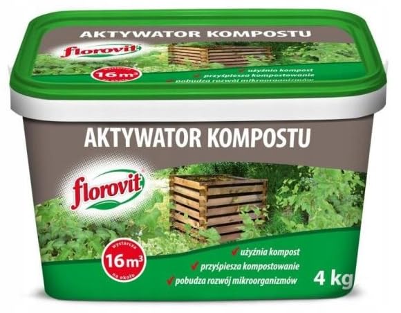 Florovit aktywator kompostu wiadro 4kg komposter przyszpiesza kompostowanie