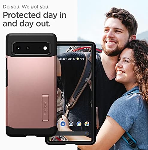 Spigen Tough Armor Case Compatible with Google Pixel 6 - Rose Gold