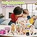 Family Doll Playset for Kids with Pregnant Mom Doll, Dad, Kids, Dollhouse Pets & Accessories – Pretend Play Toy Set for Boys & Girls, Interactive Family Storytelling Imagination Gift