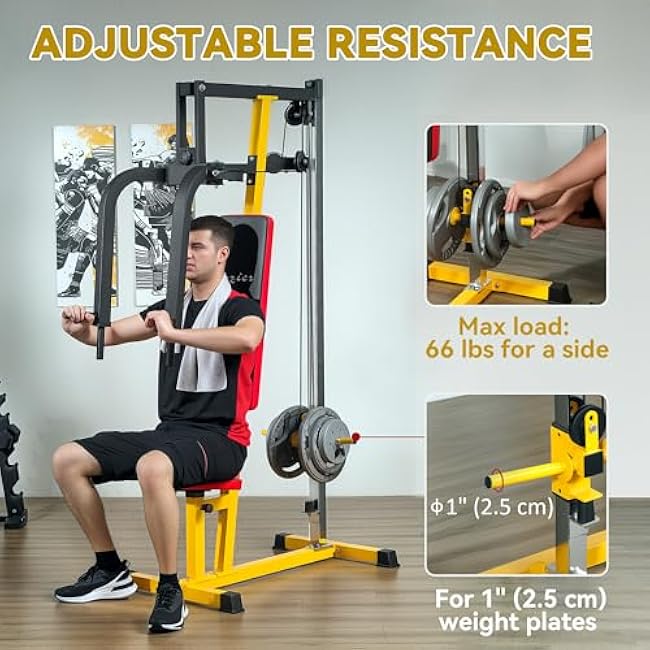 Soozier Chest Fly Machine and Chest Press Station, Delt Machine Home Gym Equipment for Chest, Back, Pectoral, Rear Deltoid and Shoulder Training