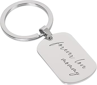 Jocidea Best Gift for Him Signature Keychain Personalized Memorial Keychain Custom Handwriting Keepsake Unisex Keychain