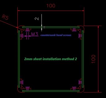 2020 Aluminum Profile, R5 Corner Aluminum, Aluminum Edge Corner Inserts, Chassis Corner,8Pcs Size: 20 * 20mm(0.79 x 0.79) Length: 600mm(23.62), CNC Machined, Length Can Be Customized