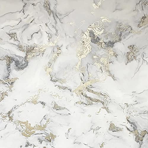 Arthouse DecorSave Bahia Marble Mono Gold Wallpaper 923001 - Metallic Granite Stone Effect