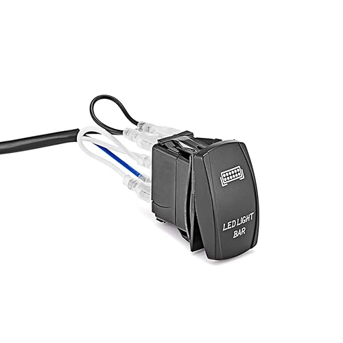 Miniatura 5 de Kit de arnés de cableado universal de barra de luz LED de 1 plomo, interruptor basculante, 40A, 12V, encendido y apagado, fusible, compatible con