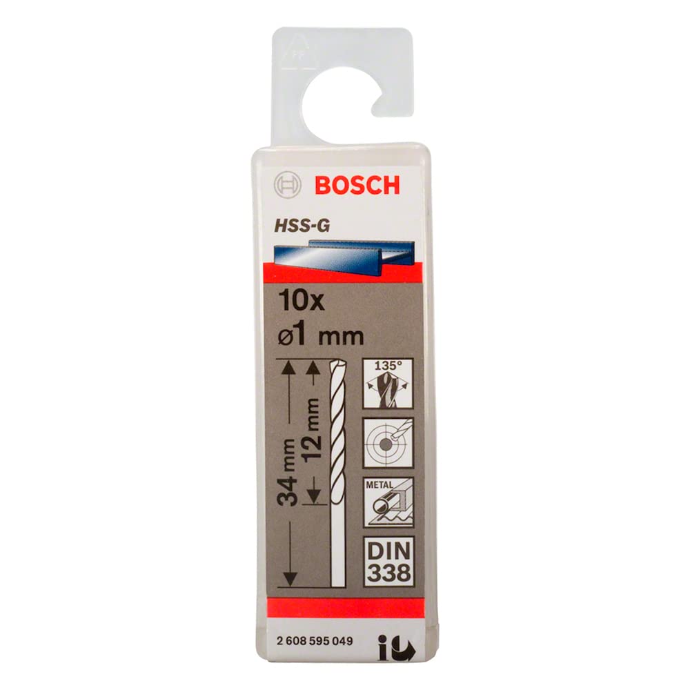 Bosch 10x PRO Metal HSS-G spiraalboor standaardlengte (voor Bosch 10x PRO Metal HSS-G spiraalboor standaardlengte (voor