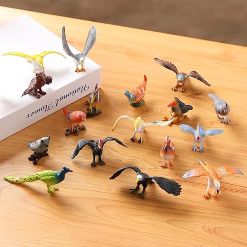 Image of Small Kids Sea & Wild Animal Toys Sets for Fun, Educational, Spark Imagination and Learning (Multi Choice Sets) (Birds) 24pcs