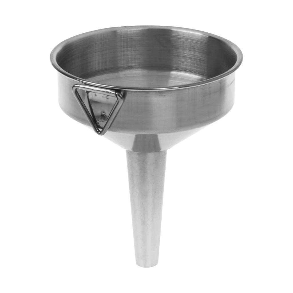 Yazhuq Practical Stainless Steel Wide Mouth Fill Liquid Wine Oil Funnel Kitchen H