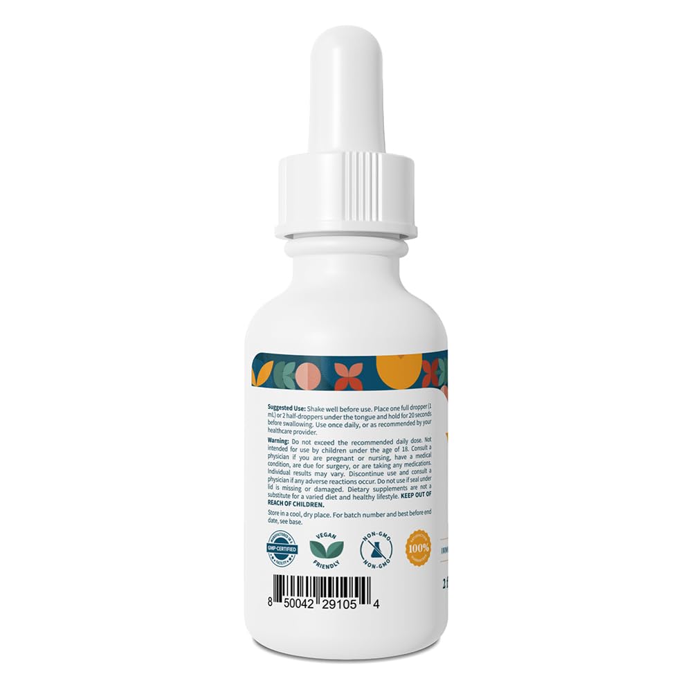 Pattern Wellness Vitamin B12, Vegan Citrus Flavor – 2 fl. oz (60mL) — Amazon image 2