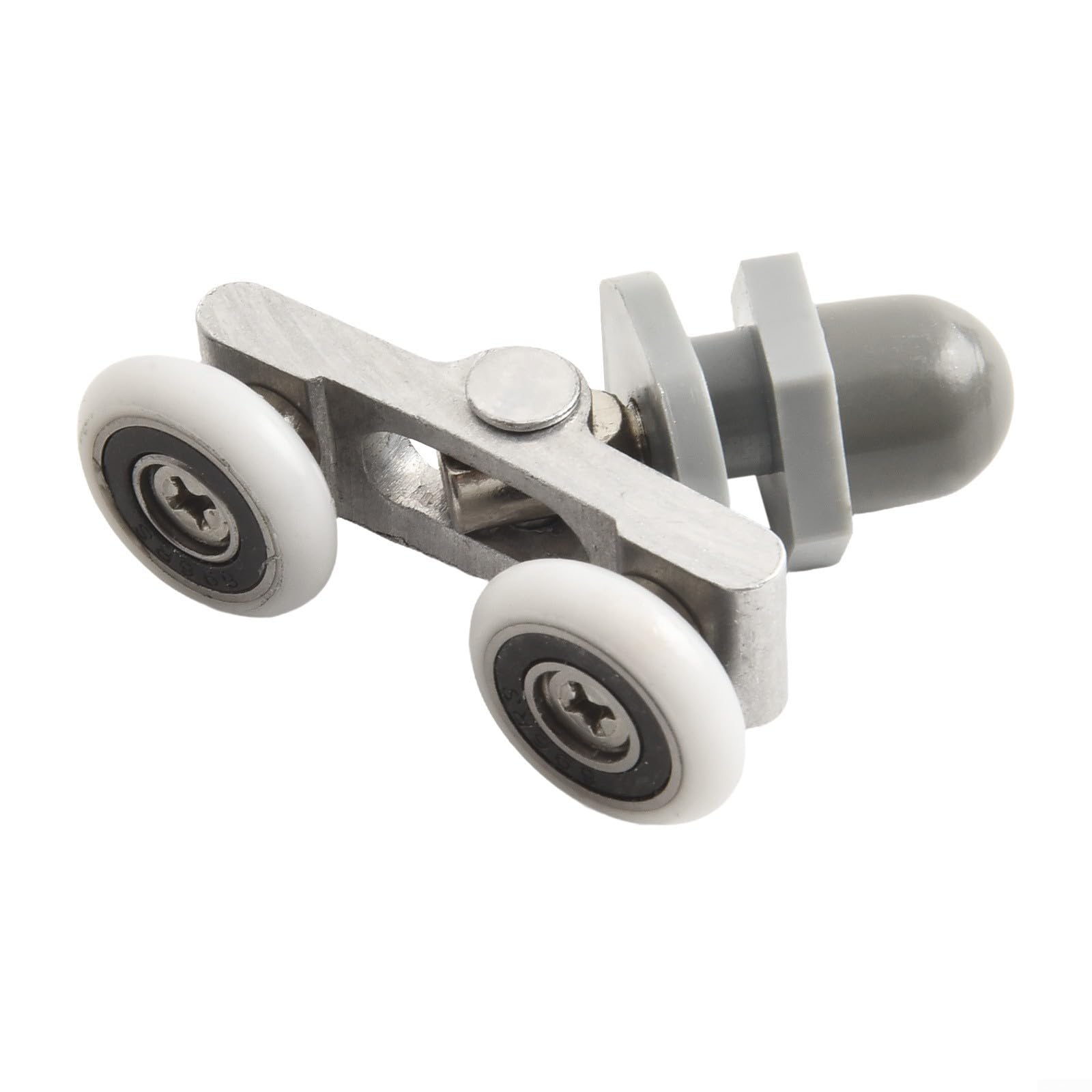 4 rotelle doppie per porta della doccia con cuscinetti in nylon e ottone per una maggiore durata e funzionalità (23 mm)